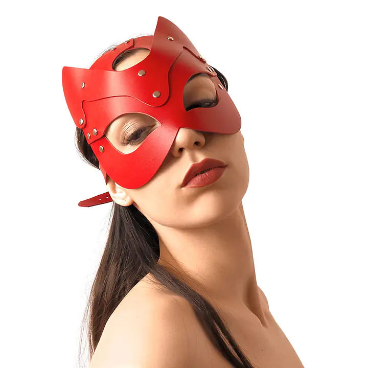 Маска Кішечки Art of Sex - Cat Mask, Червоний - Master