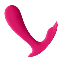 Смарт-вібратор у трусики Satisfyer Top Secret Pink вагінально-кліторальний, 2 мотори - Master