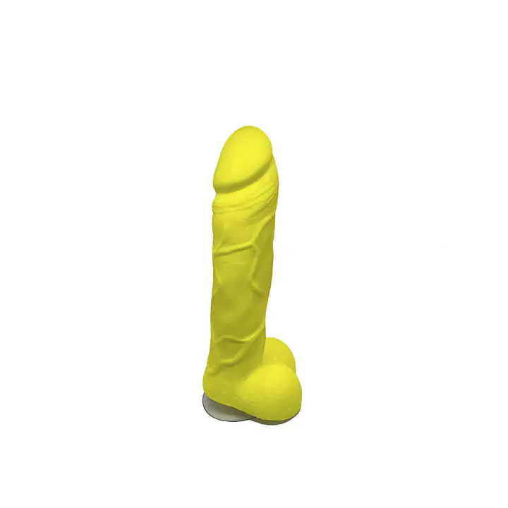 Крафтове мило-член із присоскою Чистий Кайф Yellow size L, натуральне - Master