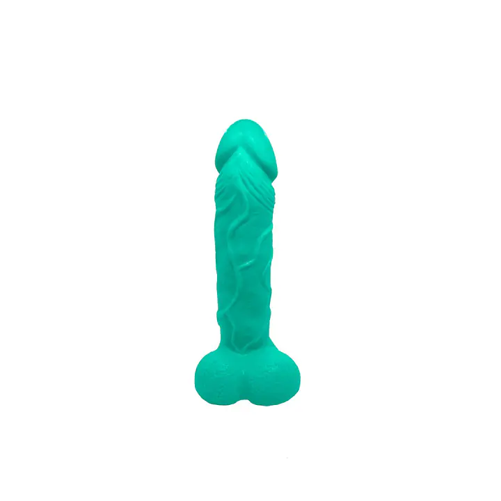 Крафтове мило-член із присоскою Чистий Кайф Turquoise size L, натуральне - Master