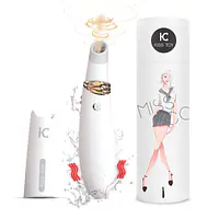 Вакуумний стимулятор з вібрацією KISTOY Miss CC White, можна використовувати як вібратор, діам.3,6см - Master