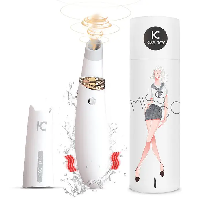 Вакуумний стимулятор з вібрацією KISTOY Miss CC White, можна використовувати як вібратор, діам.3,6см - Master