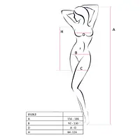 Бодістокінг Passion BS063 black, сукня-сітка халтер - Master