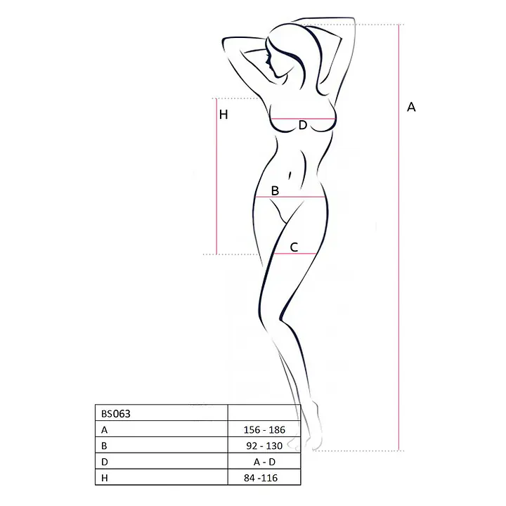 Бодистокинг Passion BS063 red, платье-сетка халтер - Master