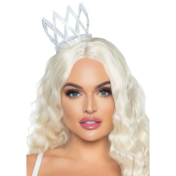 Корона зі стразами Leg Avenue Faux rhinestone die cut crown, з резиночками для кріплення - Master