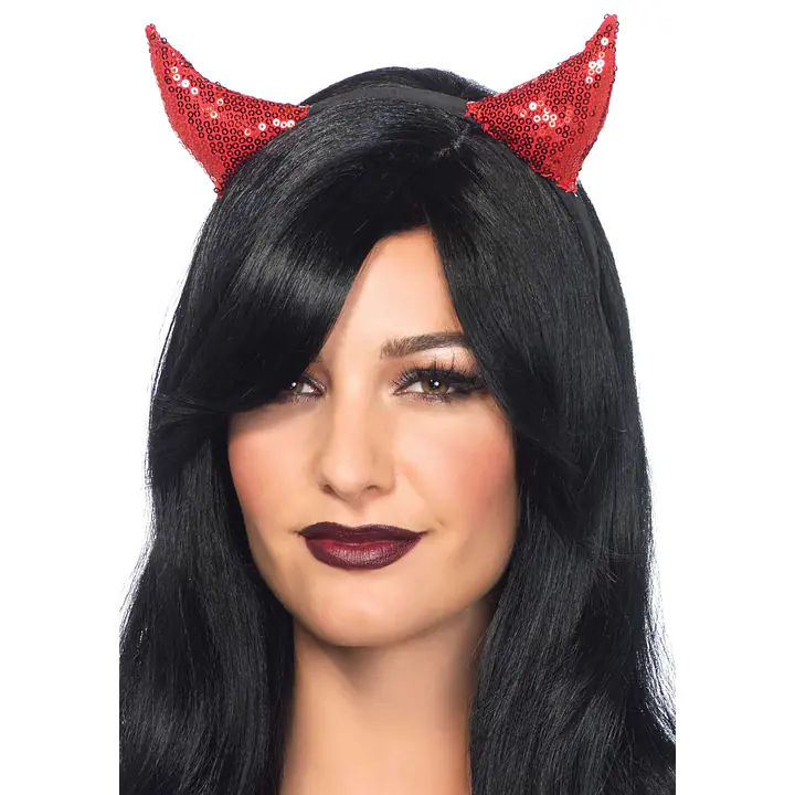 Диявольські ріжки з паєтками Leg Avenue Sequin devil horns - Master