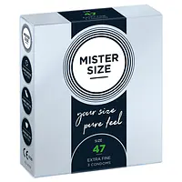 Презервативи Mister Size - pure feel - 47 (3 condoms), товщина 0,05 мм - Master