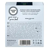 Презервативи Mister Size - pure feel - 47 (3 condoms), товщина 0,05 мм - Master
