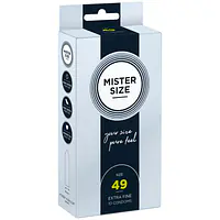 Презервативи Mister Size - pure feel - 49 (10 condoms), товщина 0,05 мм - Master