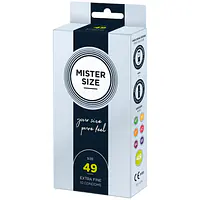 Презервативи Mister Size - pure feel - 49 (10 condoms), товщина 0,05 мм - Master