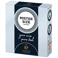Презервативи Mister Size - pure feel - 57 (3 condoms), товщина 0,05 мм - Master