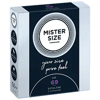 Презервативи Mister Size - pure feel - 69 (3 condoms), товщина 0,05 мм - Master
