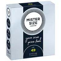 Презервативи Mister Size - pure feel - 49 (3 condoms), товщина 0,05 мм - Master
