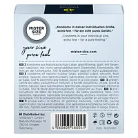 Презервативи Mister Size - pure feel - 49 (3 condoms), товщина 0,05 мм - Master