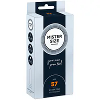 Презервативи Mister Size - pure feel - 57 (10 condoms), товщина 0,05 мм - Master