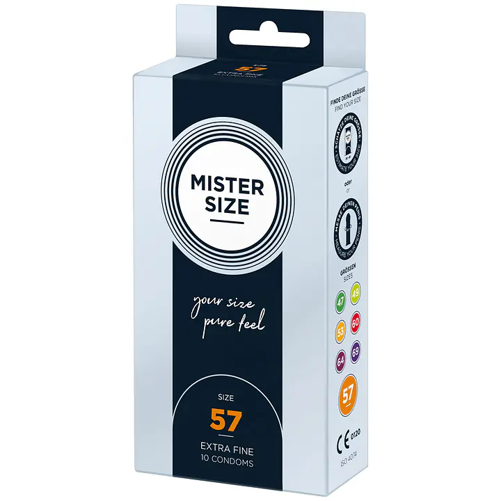 Презервативи Mister Size - pure feel - 57 (10 condoms), товщина 0,05 мм - Master