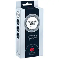 Презервативи Mister Size - pure feel - 60 (10 condoms), товщина 0,05 мм - Master