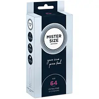 Презервативи Mister Size - pure feel - 64 (10 condoms), товщина 0,05 мм - Master