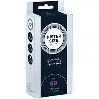Презервативи Mister Size - pure feel - 69 (10 condoms), товщина 0,05 мм - Master