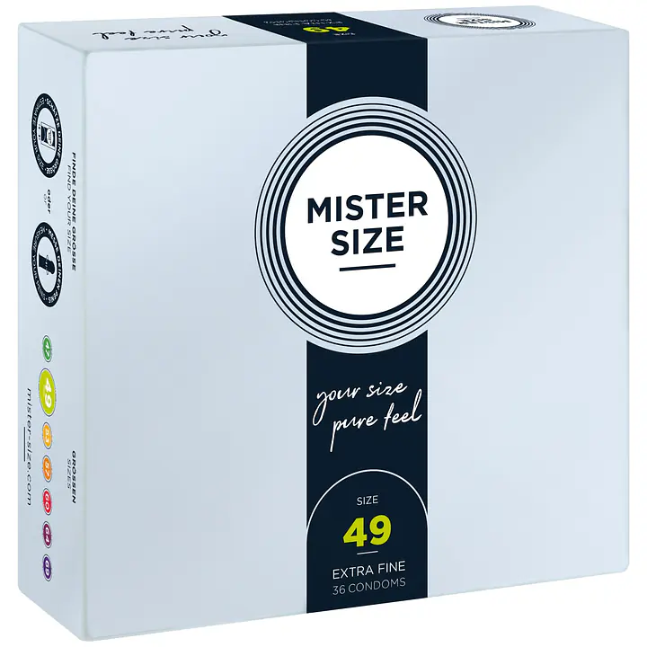Презервативи Mister Size - pure feel - 49 (36 condoms), товщина 0,05 мм - Master