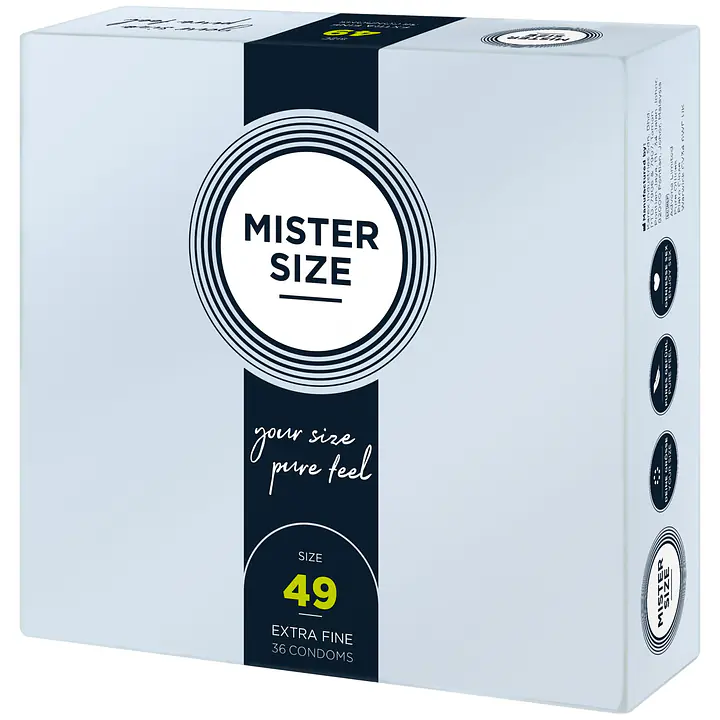 Презервативи Mister Size - pure feel - 49 (36 condoms), товщина 0,05 мм - Master