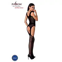 Бодістокінг Passion BS061 black, комбінезон, імітація панчіх - Master