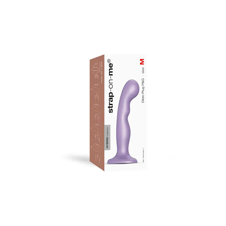 Насадка для страпона Strap-On-Me Dildo Plug P&G Lilas Metallic M - Master