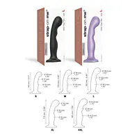 Насадка для страпона Strap-On-Me Dildo Plug P&G Lilas Metallic M - Master