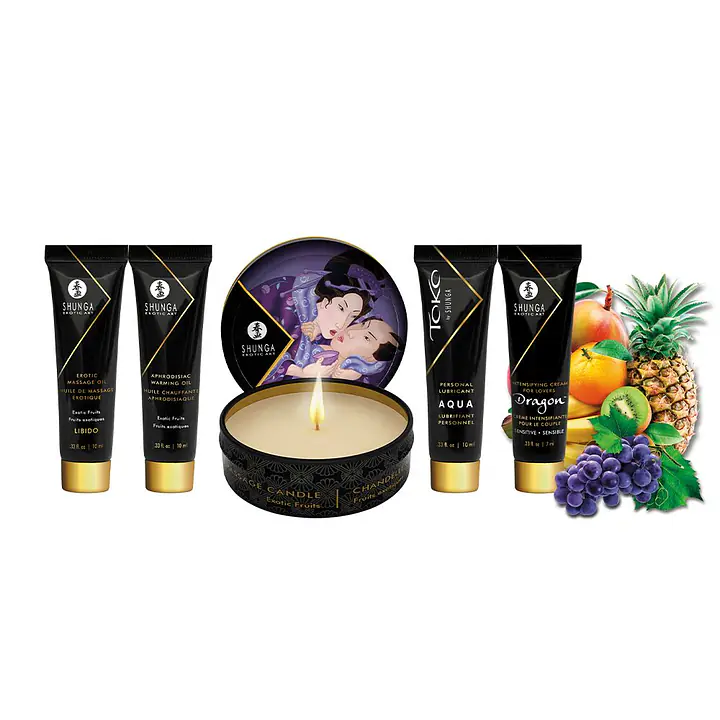 Подарунковий набір Shunga Geishas Secrets – Exotic Fruits для розкішної ночі вдвох - Master