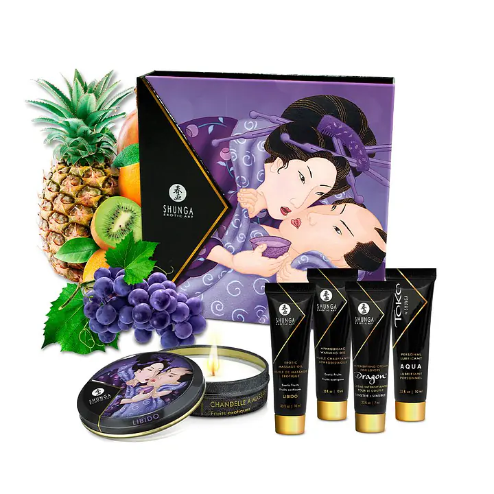 Подарунковий набір Shunga Geishas Secrets – Exotic Fruits для розкішної ночі вдвох - Master