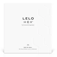 Презервативи LELO HEX Condoms Original 36 Pack, тонкі та суперміцні - Master