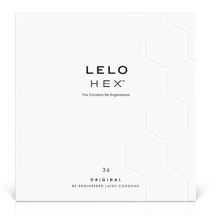 Презервативи LELO HEX Condoms Original 36 Pack, тонкі та суперміцні - Master