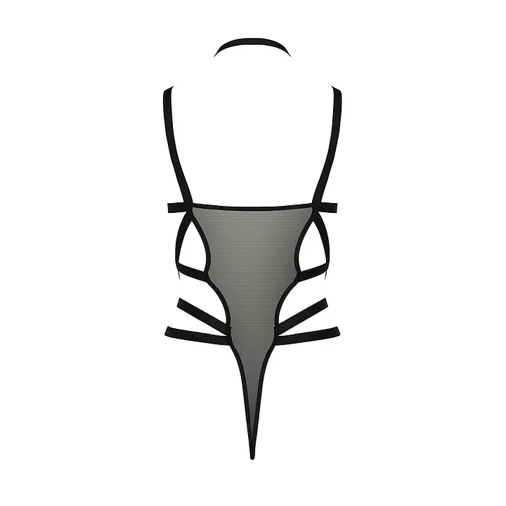 Боді-монокіні Passion Exclusive HAGAR BODY S/M, black - Master