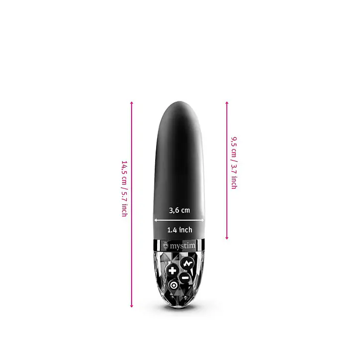 Вібратор з електростимуляцією Mystim Sleak Freak Black Edition - Master
