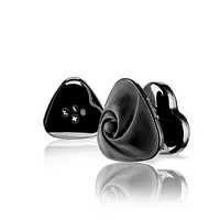 Вібратор для клітора з електростимуляцією Mystim Heart's Desire Black Edition - Master