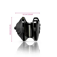 Вібратор для клітора з електростимуляцією Mystim Heart's Desire Black Edition - Master