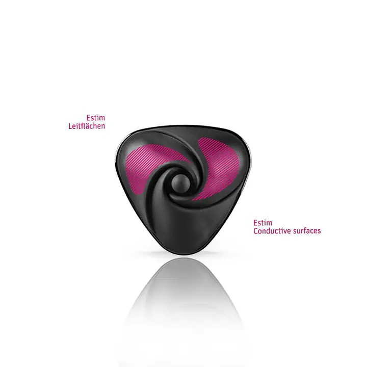 Вібратор для клітора з електростимуляцією Mystim Heart's Desire Black Edition - Master