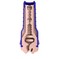 Мастурбатор-ротик Fleshlight Boost Blow Light Medium Flesh, плаваючі кільця Turbo Tech - Master