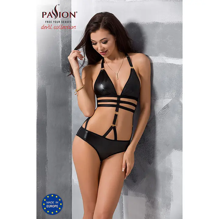 Боді монокіні під латекс Passion Exclusive LAMIS BODY L/XL, black - Master