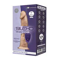 Фалоімітатор з вібрацією SilexD Henry Vibro Flesh (MODEL 2 size 7in) + LRS, діаметр 4,4 см - Master