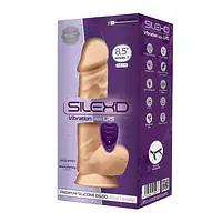 Фалоімітатор з вібрацією SilexD Norman Vibro Flesh (Model 1 size 8,5") + LRS, діаметр 5 см - Master