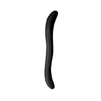 Подвійний фалоімітатор Wooomy Twoooney Semirealistic Double Dong Black, діаметр 3 та 3,8 см - Master