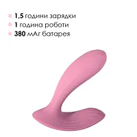 Смарт-вібратор у трусики Svakom Erica Romantic Rose, дуже гнучкий, 2 мотори - Master