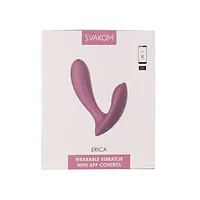 Смарт-вібратор у трусики Svakom Erica Romantic Rose, дуже гнучкий, 2 мотори - Master