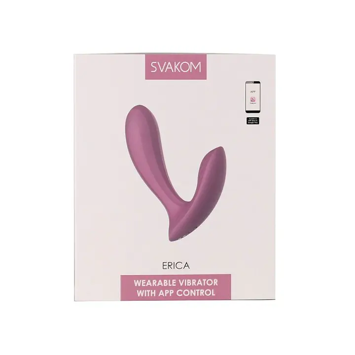 Смарт-вібратор у трусики Svakom Erica Romantic Rose, дуже гнучкий, 2 мотори - Master