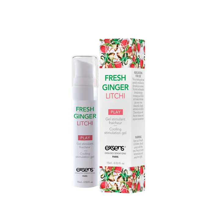 Розпродаж!!! Стимулювальний гель EXSENS Kissable Fresh Ginger Litchi 15мл (термін 12.2025) - Master