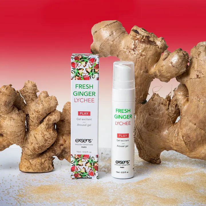 Розпродаж!!! Стимулювальний гель EXSENS Kissable Fresh Ginger Litchi 15мл (термін 12.2025) - Master