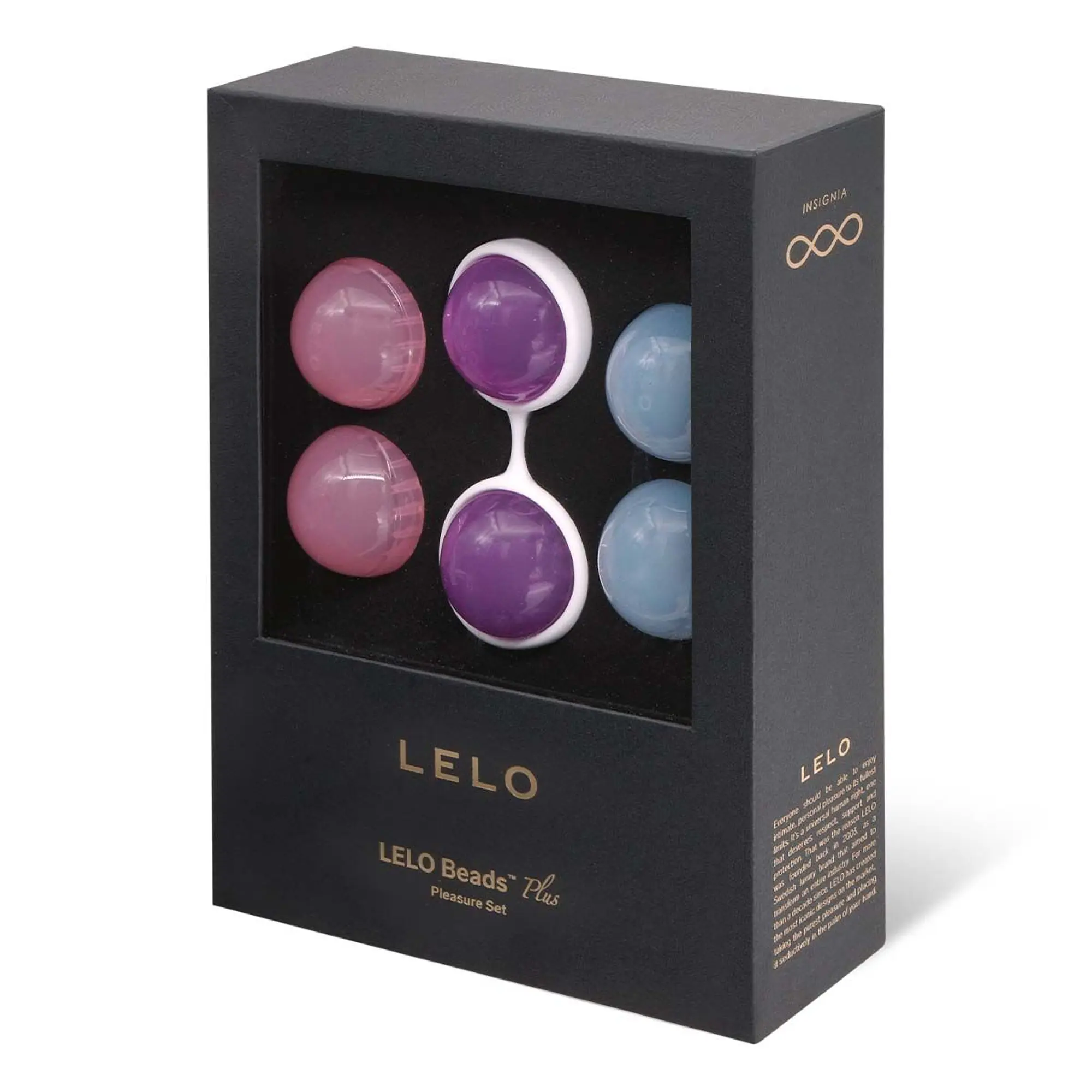 Набір вагінальних кульок LELO Beads Plus, діаметр 3,5 см, змінне навантаження 2х28, 2х37 та 2х60 г - Master