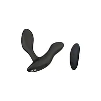 Смарт-вібромасажер простати We-Vibe Vector+ CHARCOAL BLACK, пульт ДК, регульований кут нахилу - Master