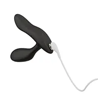 Смарт-вібромасажер простати We-Vibe Vector+ CHARCOAL BLACK, пульт ДК, регульований кут нахилу - Master